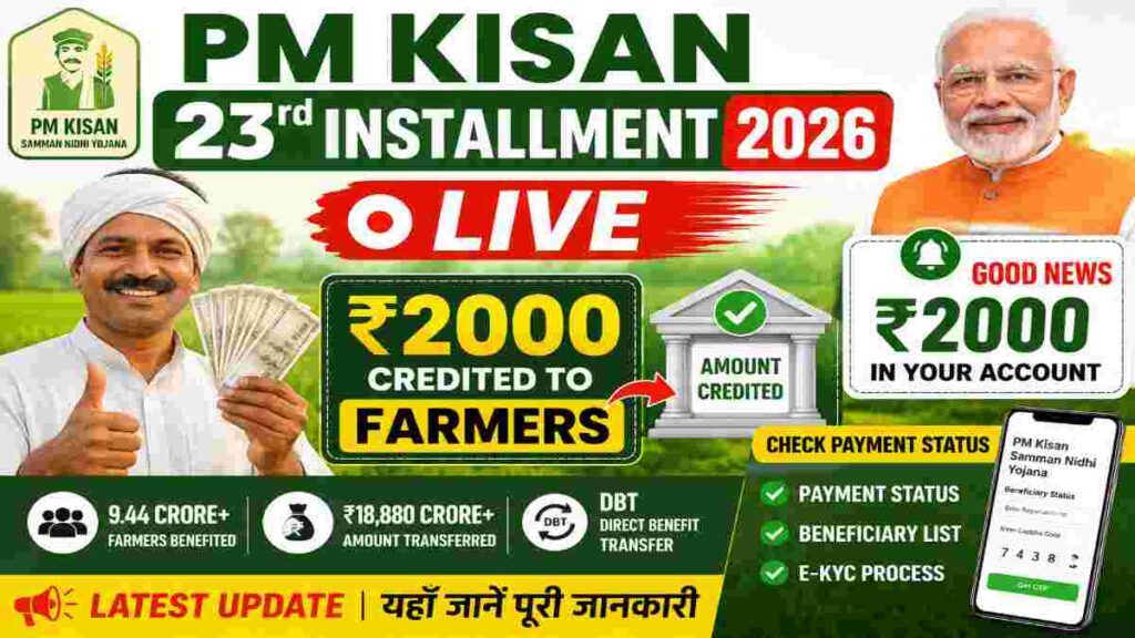PM Kisan 23rd Installment